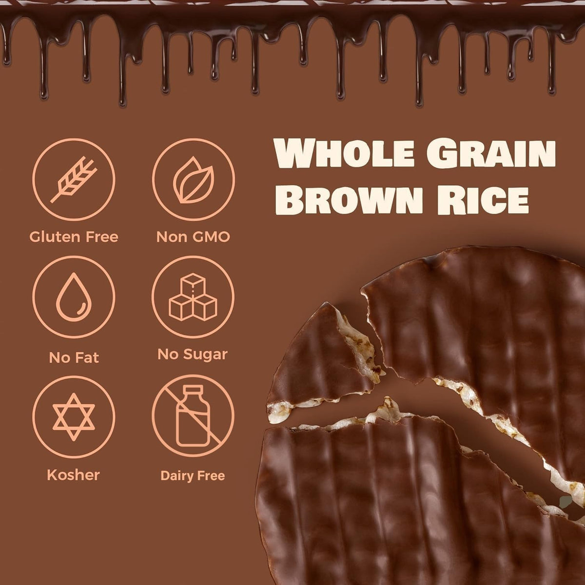 Lieber's Dark Chocolate Rice Cakes