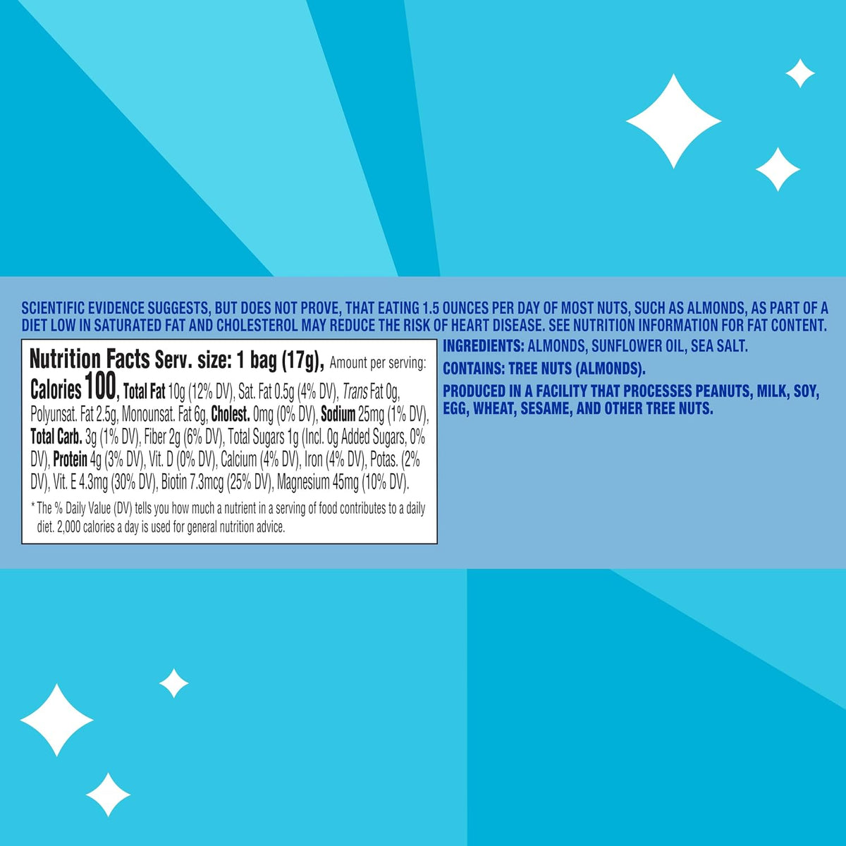 Blue Diamond Low Sodium Almonds, 32 Packs