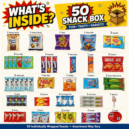 ONE CANDY WAY 50-Count Snack Variety Pack