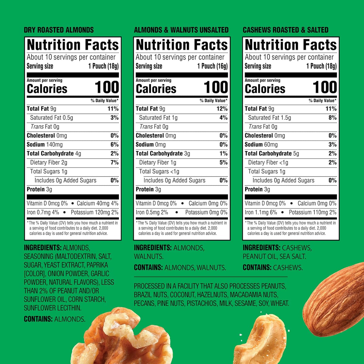 Emerald Mixed Nuts Variety Pack, 18 Count