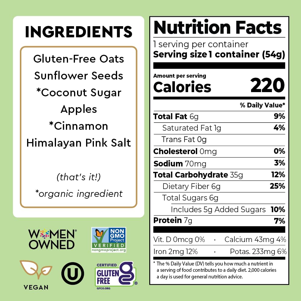 MYLK LABS Apple Cinnamon Oatmeal