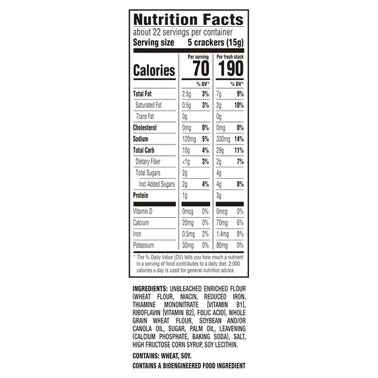RITZ Whole Wheat Crackers