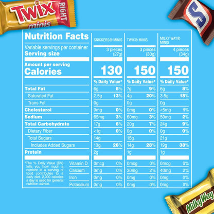 Mars Minis Chocolate Candy Variety Bag