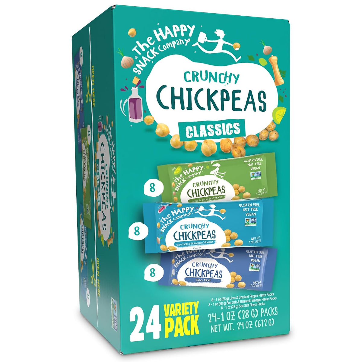 The Happy Snack Company Roasted Chickpea Snacks