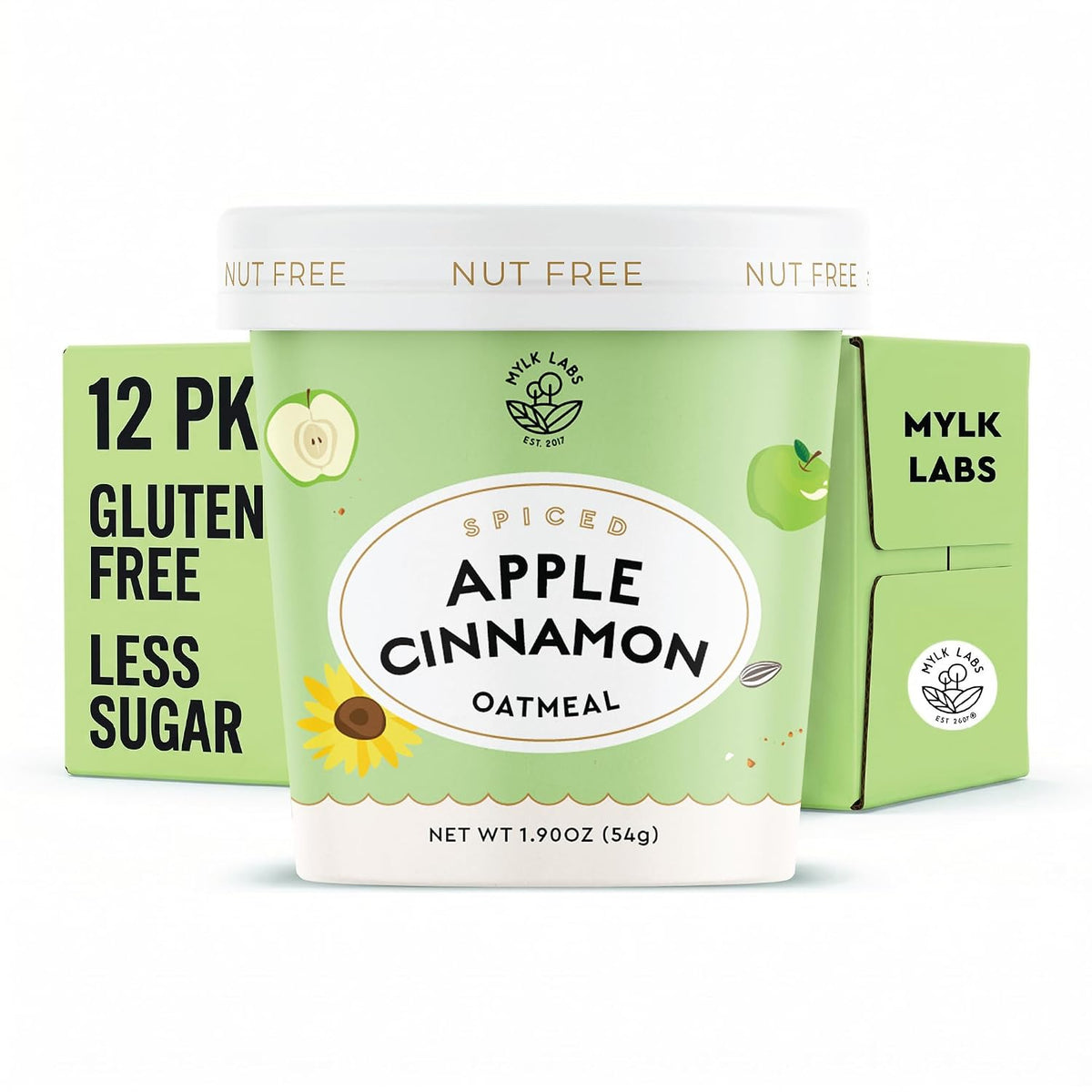 MYLK LABS Apple Cinnamon Oatmeal