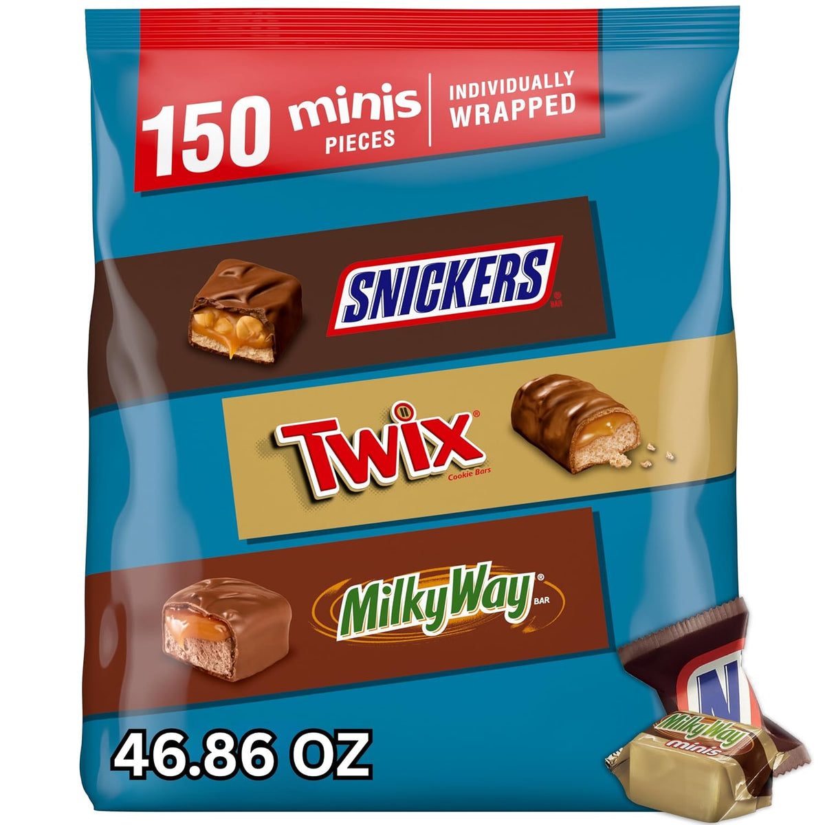 Mars Minis Chocolate Candy Variety Bag