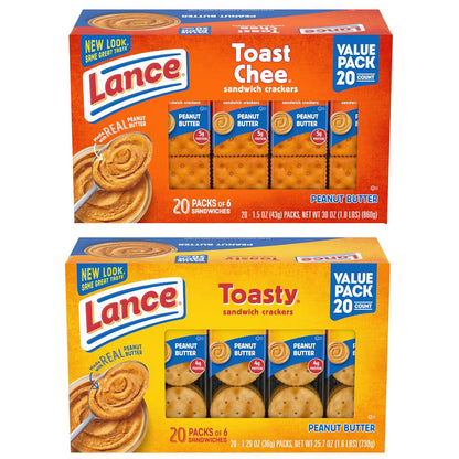 Lance Toasty & Toastchee Sandwich Crackers
