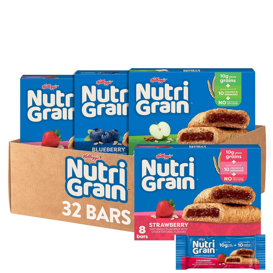 Nutri-Grain Breakfast Bars, 3-Flavor Variety Pack