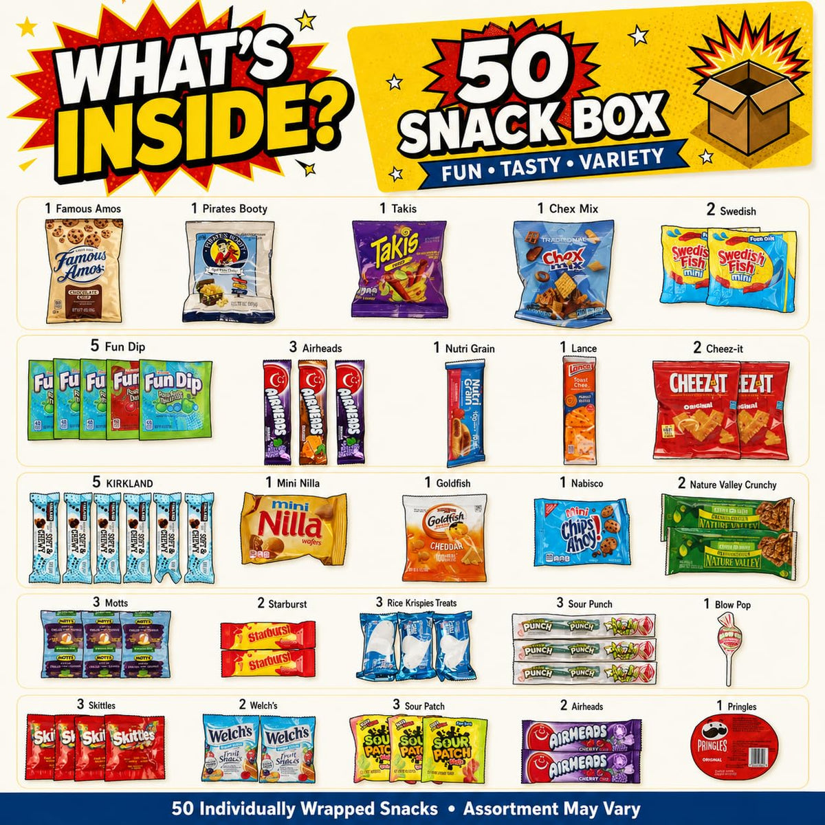 ONE CANDY WAY 50-Count Snack Variety Pack