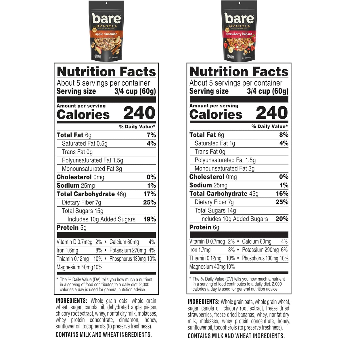 Bare Granola Cereal Variety Pack