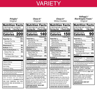 Cheez-It, Pringles and Rice Krispies Treats Variety Pack