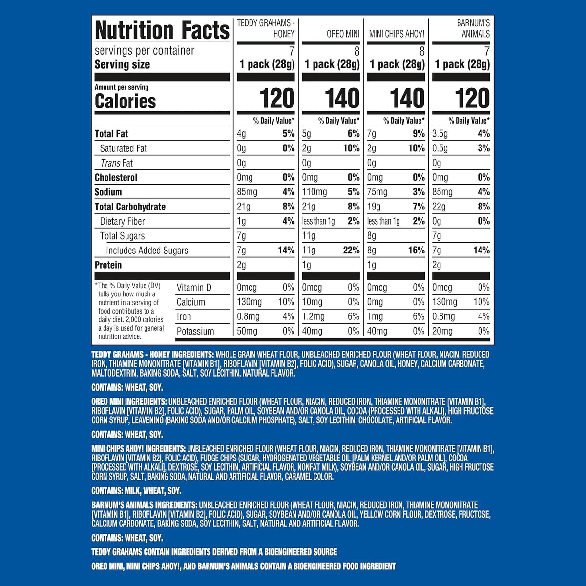 Nabisco Team Favorites Snack Variety Pack