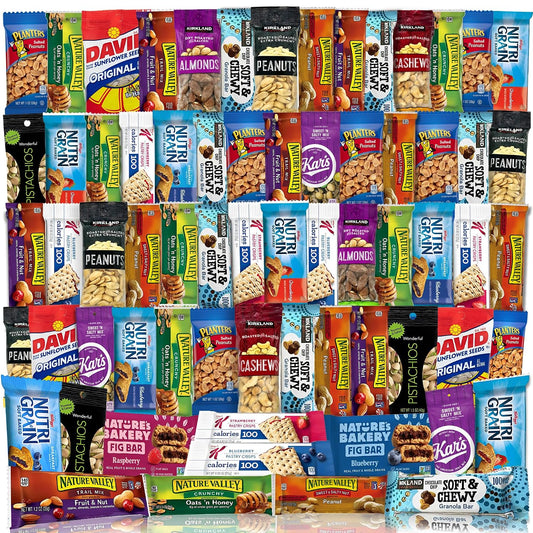 Veratify Snack Variety Gift Basket, 72 Count