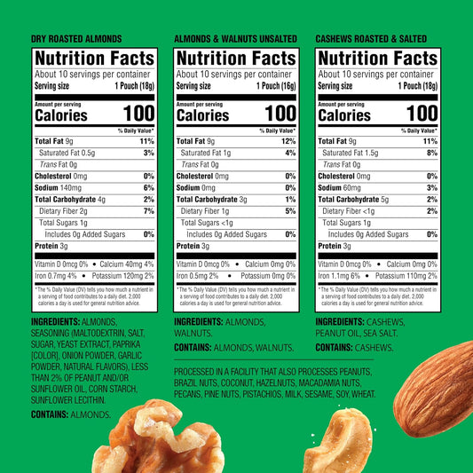 Emerald Mixed Nuts Variety Pack, 18 Count