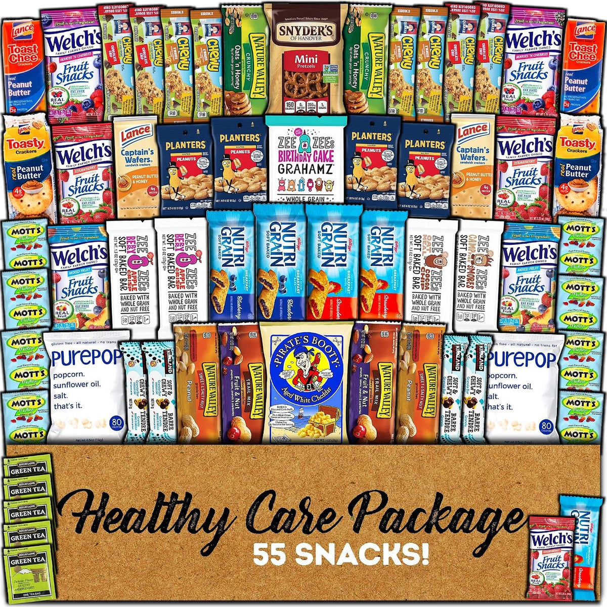 CRAVEBOX Healthy Snack Care Package, 55 Count