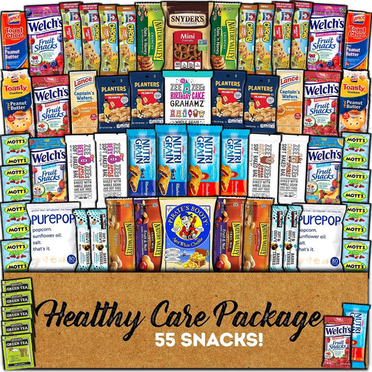 CRAVEBOX Healthy Snack Care Package, 55 Count